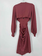 Pre-Owned Susana Monaco Purple Size Medium Short Long Sleeve Dress | True Fashionistas.