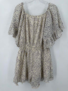 Pre-Owned Free The Roses Ivory Size Medium Long Sleeve Romper | True Fashionistas.