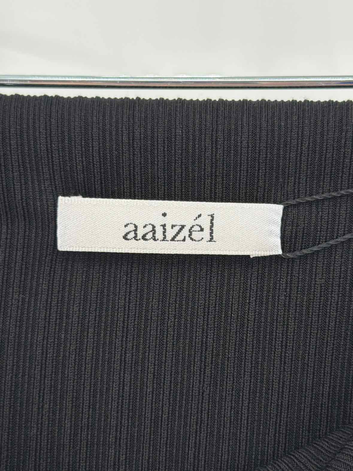 Pre-Owned Aaizel Black Size 2 Short Long Sleeve Dress | True Fashionistas.