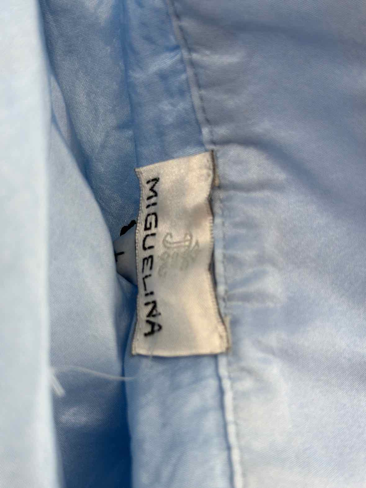 Pre-Owned Miguelina Blue Size Large Maxi Skirt | True Fashionistas.