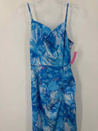 Pre-Owned Milly Blue Size 0 Long Sleeveless Dress | True Fashionistas.