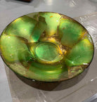 Iridescent Green Glass Bowl | True Fashionistas.