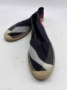Pre-Owned Burberry Navy Size 7.5 Espadrille Flats | True Fashionistas.