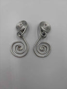 Jeff Lieb Silver clip Drop Earrings | True Fashionistas.