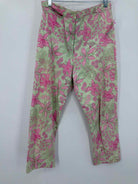 Pre-Owned Lilly Pulitzer Green Size 10 Vintage Printed Pants | True Fashionistas.