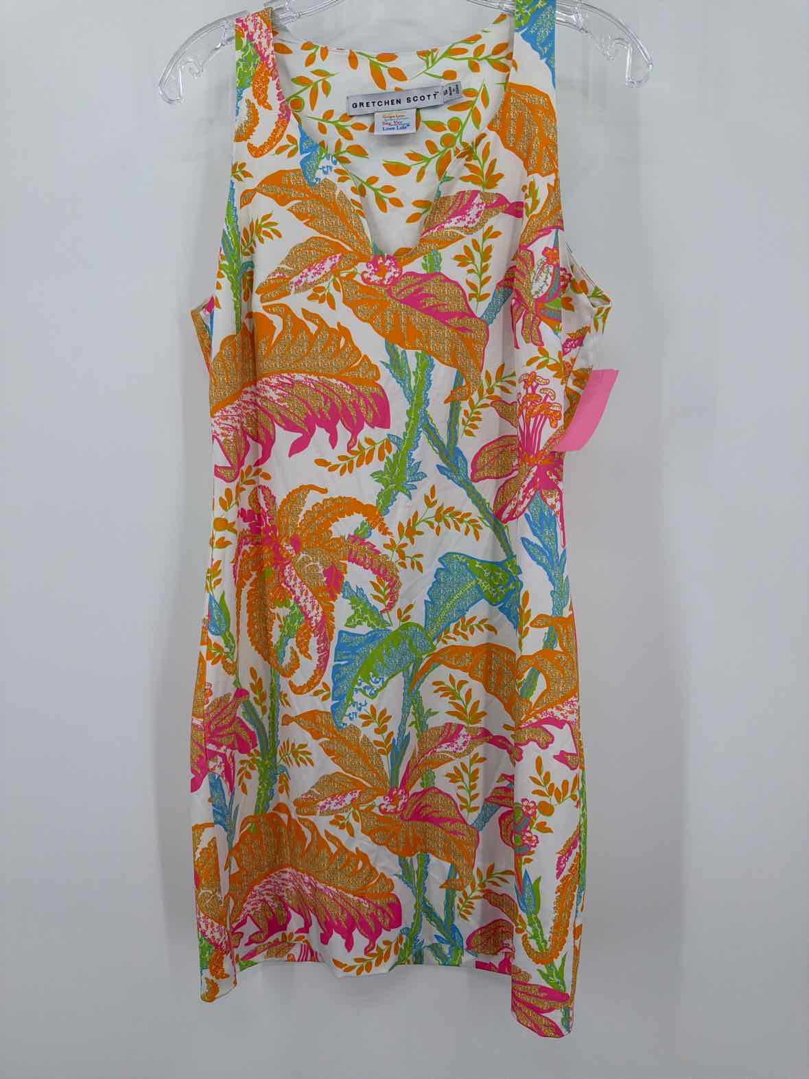 Pre-Owned Gretchen Scott Orange Size Small Short Sleeveless Dress | True Fashionistas.