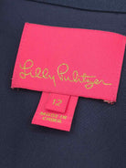 Pre-Owned Lilly Pulitzer Navy Size 12 Embellished Knee Length Long Sleeve Dress | True Fashionistas.