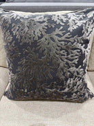 Z Gallery Gray Fabric Coral Print Pillow | True Fashionistas.