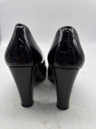 Pre-Owned Chanel Black Size 6 Patent Leather Pump Heels | True Fashionistas.