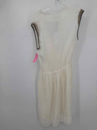 Pre-Owned Sandro Ivory Size 3/8 Short Sleeveless Dress | True Fashionistas.