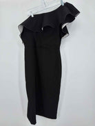 Pre-Owned AIDA Black Size 12 Short Sleeveless Dress | True Fashionistas.