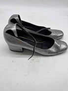 Pre-Owned Saint Laurent Grey Size 10 Block Heel Heels | True Fashionistas.