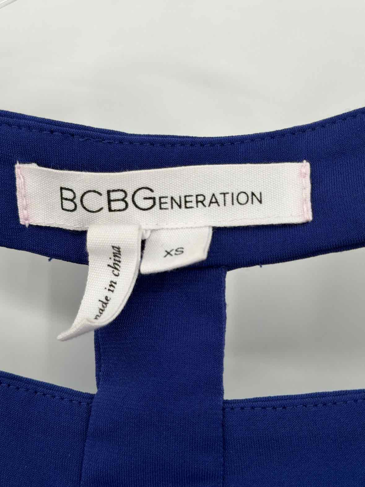 Pre-Owned BCBG Generation Blue Size XS Short Long Sleeve Dress | True Fashionistas.