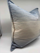 Ralph Lauren Striped Blue Pillow | True Fashionistas.