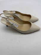 Pre-Owned Jimmy Choo Ivory Size 9 Slingback Heels | True Fashionistas.