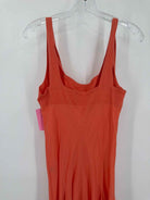 Pre-Owned Luna Luz Orange Size Medium Long Sleeveless Dress | True Fashionistas.