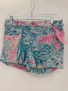 Pre-Owned Lilly Pulitzer Blue Size 2 Printed Shorts | True Fashionistas.