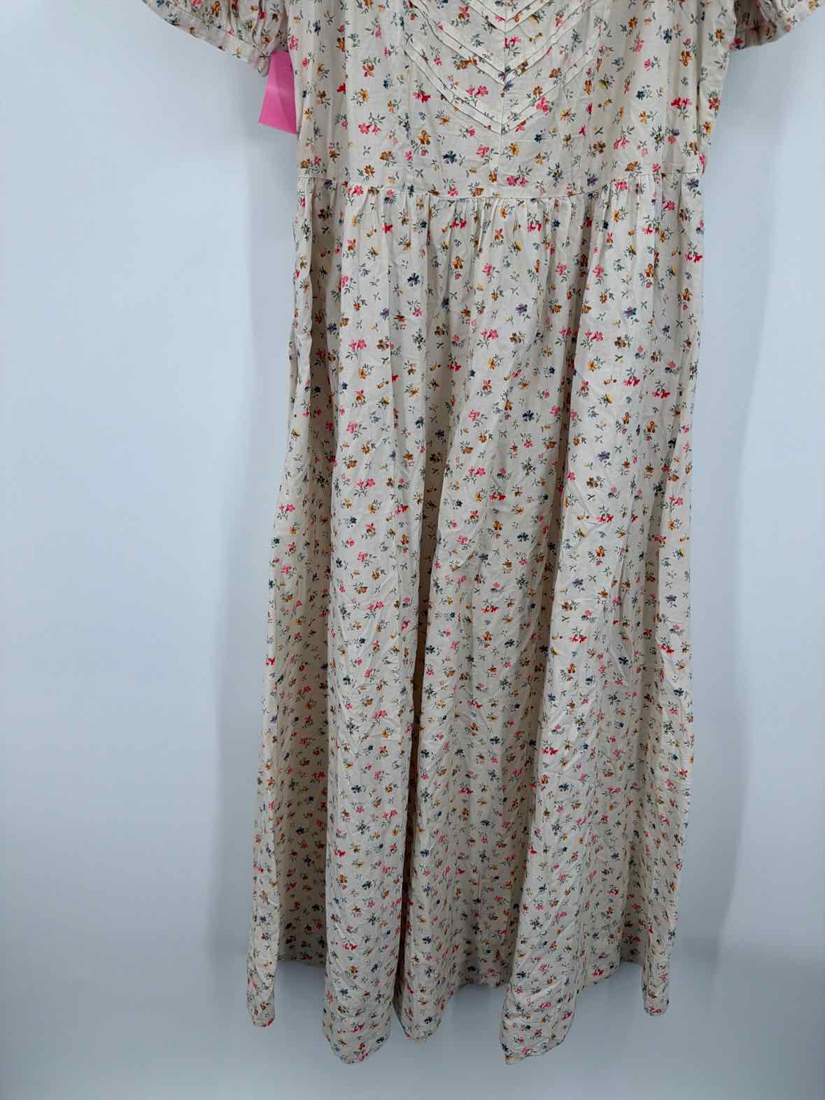 Pre-Owned Doen Ivory Size Medium Long Short Sleeve Dress | True Fashionistas.