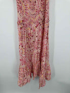 Pre-Owned Misa Pink Size Small Long Short Sleeve Dress | True Fashionistas.