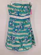 Pre-Owned Lilly Pulitzer Blue Size 4 Short Strapless Dress | True Fashionistas.