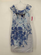 Pre-Owned Teri Jon Blue Size 8 Short Sleeveless Dress | True Fashionistas.