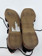 Pre-Owned Crown Vintage Black Size 8.5 Caged Sandals | True Fashionistas.