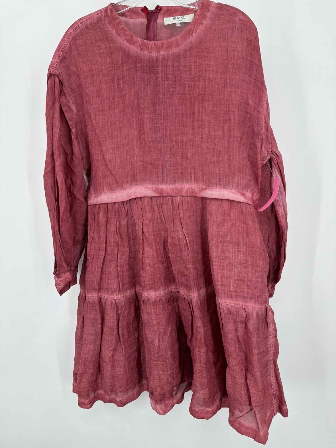 Pre-Owned Sea New York Red Size XS Short Long Sleeve Dress | True Fashionistas.