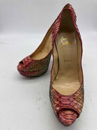 Pre-Owned Christian Louboutin Red Size 9.5 Stiletto Heels | True Fashionistas.