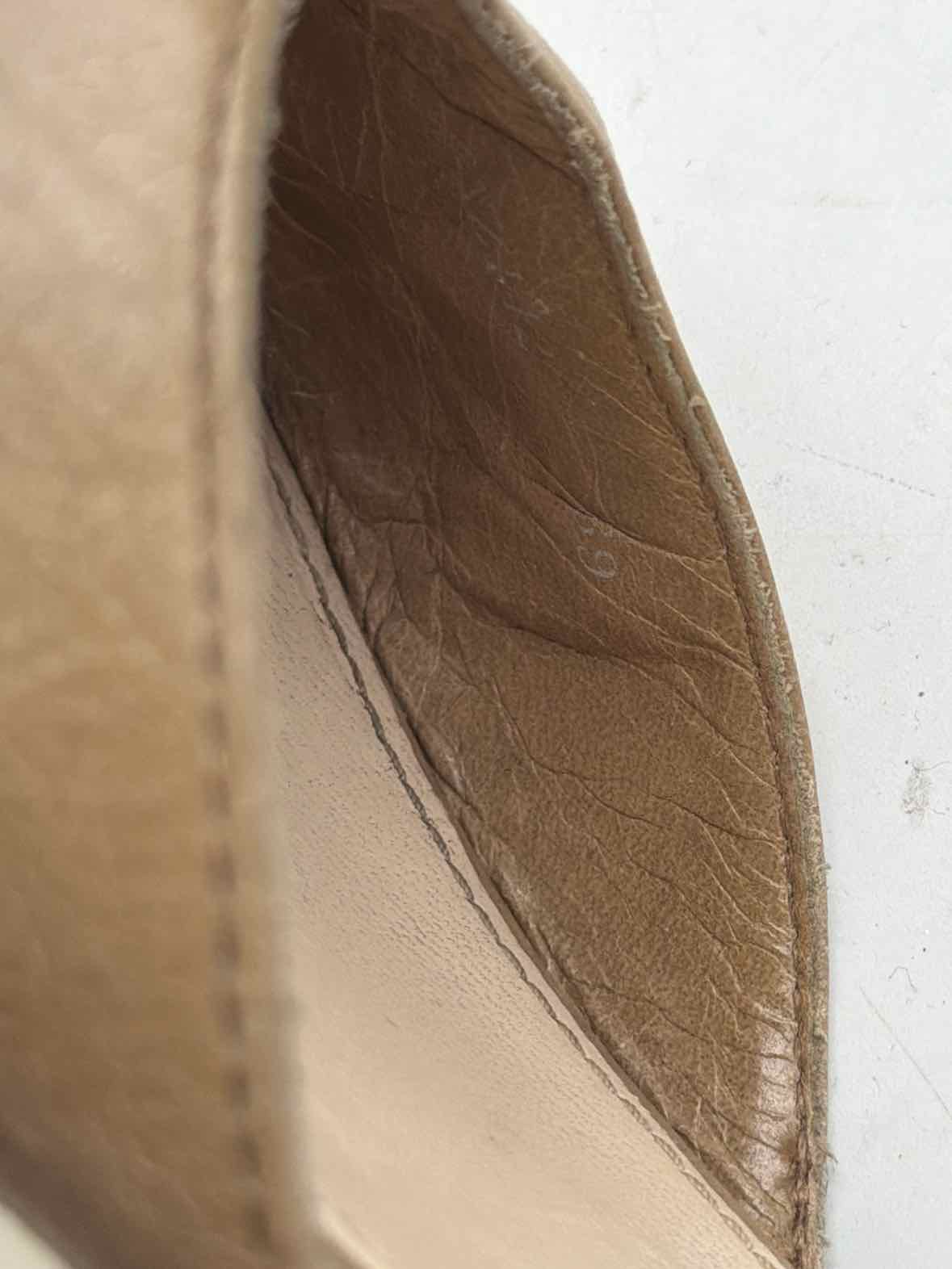 Pre-Owned Prada Tan Mule Heels | True Fashionistas.