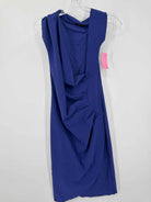 Pre-Owned La Petite Robe Chiara Boni Blue Size 44/10 Short Sleeveless Dress | True Fashionistas.