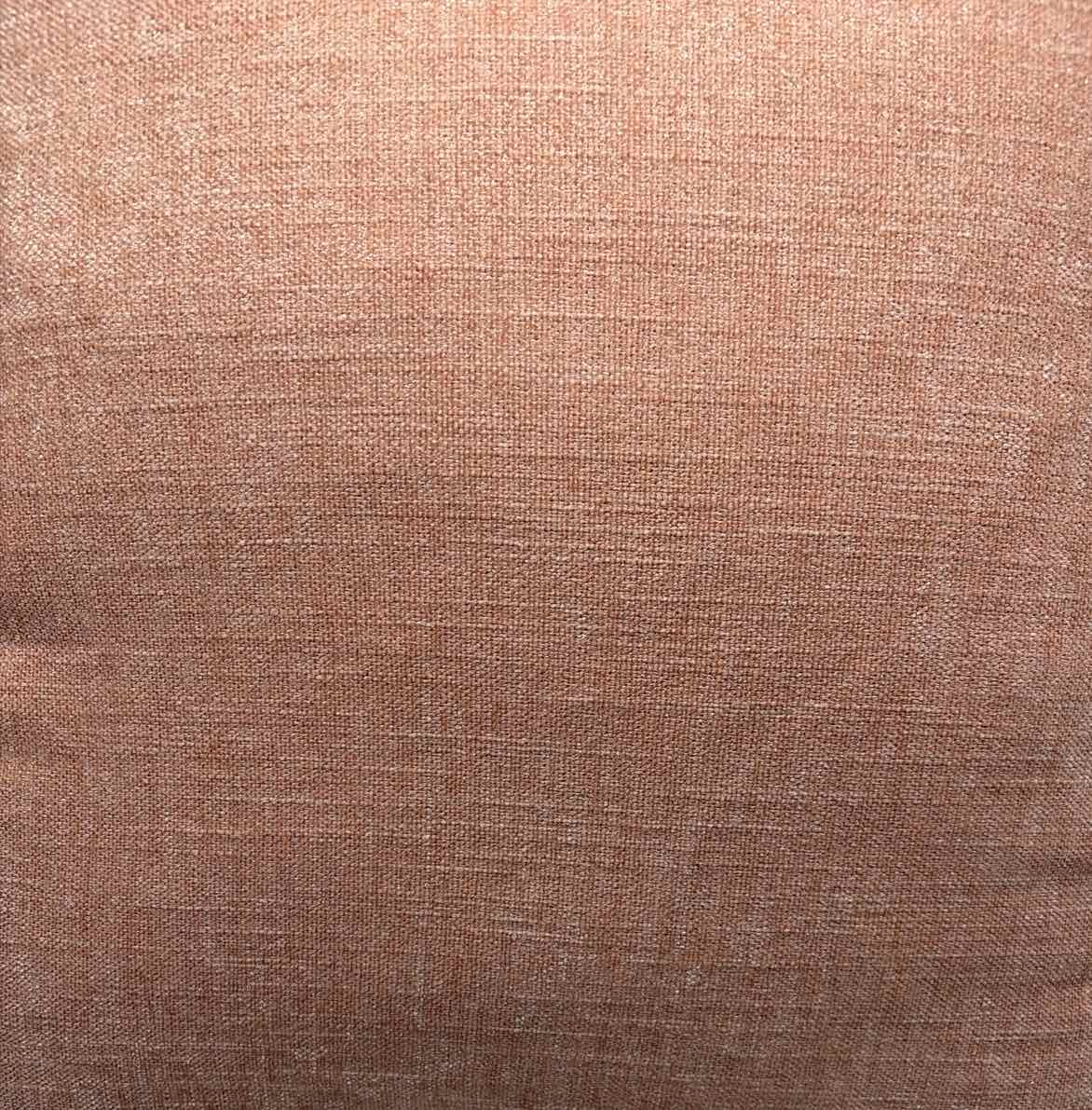 Peach Fabric Pillow W/Gold Zipper | True Fashionistas.