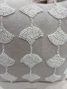 Beige Fabric Textured Pillow | True Fashionistas.