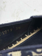 Pre-Owned Christian Dior Navy Size 36 Espadrille Flats | True Fashionistas.