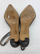 Pre-Owned Manolo Blahnik Silver Size 8.5 Slingback Heels | True Fashionistas.