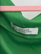 Pre-Owned Versace Collection Green Size 42/8 Short Sleeveless Dress | True Fashionistas.