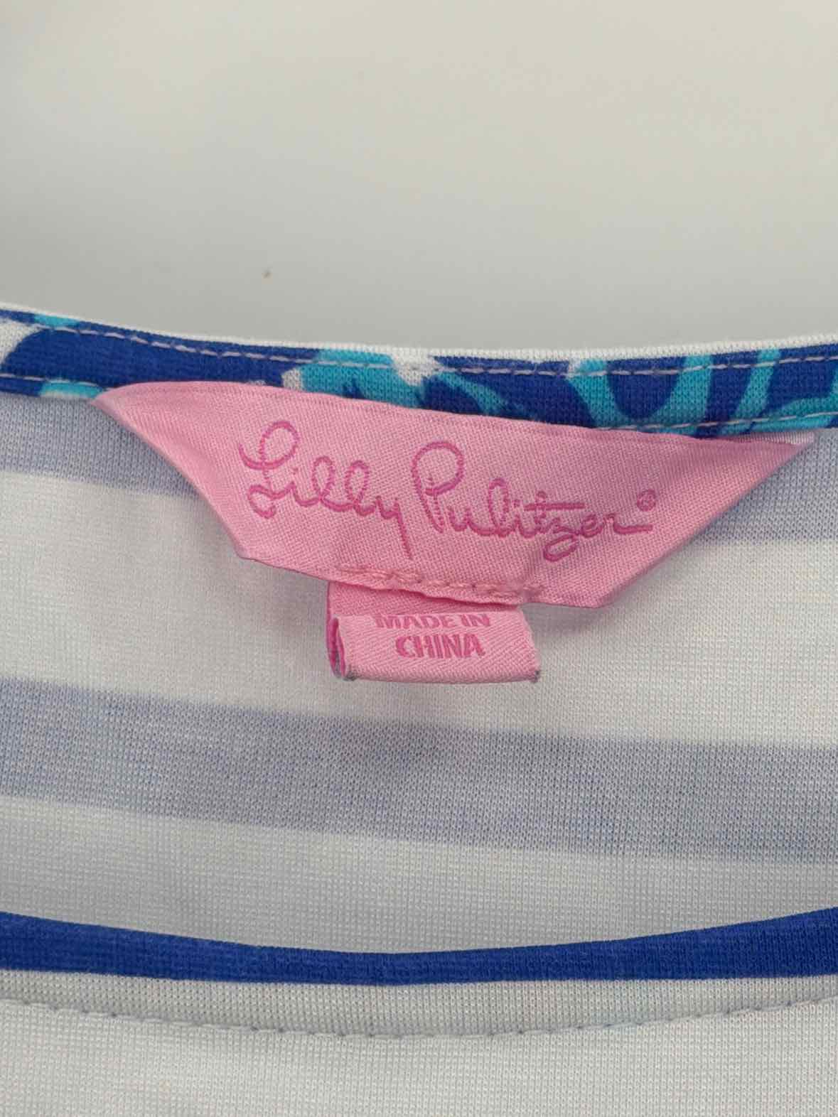 Pre-Owned Lilly Pulitzer Blue Size XS Short Long Sleeve Dress | True Fashionistas.