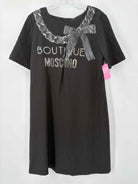 Pre-Owned Boutique Moschino Black Size 40 Short Short Sleeve Dress | True Fashionistas.
