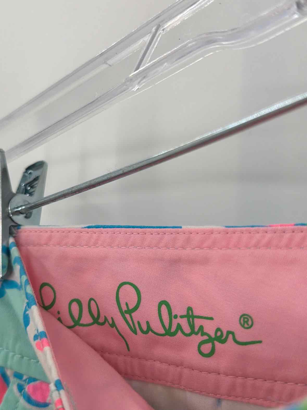 Pre-Owned Lilly Pulitzer Blue Size 00 Callahan Printed Shorts | True Fashionistas.