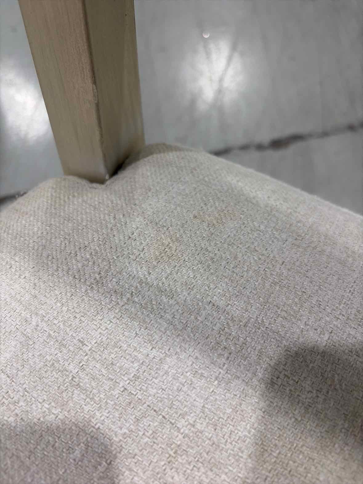 Vanguard Cream Fabric  & Gray Dining Room Side Chair | True Fashionistas.