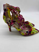 Pre-Owned Guess Yellow Size 5.5 Strappy Flats | True Fashionistas.