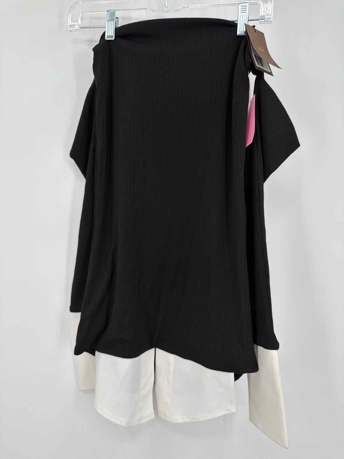 Pre-Owned Aaizel Black Size 2 Short Long Sleeve Dress | True Fashionistas.