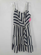 Pre-Owned Nicole Miller Studio Blue Size 12 Short Sleeveless Dress | True Fashionistas.