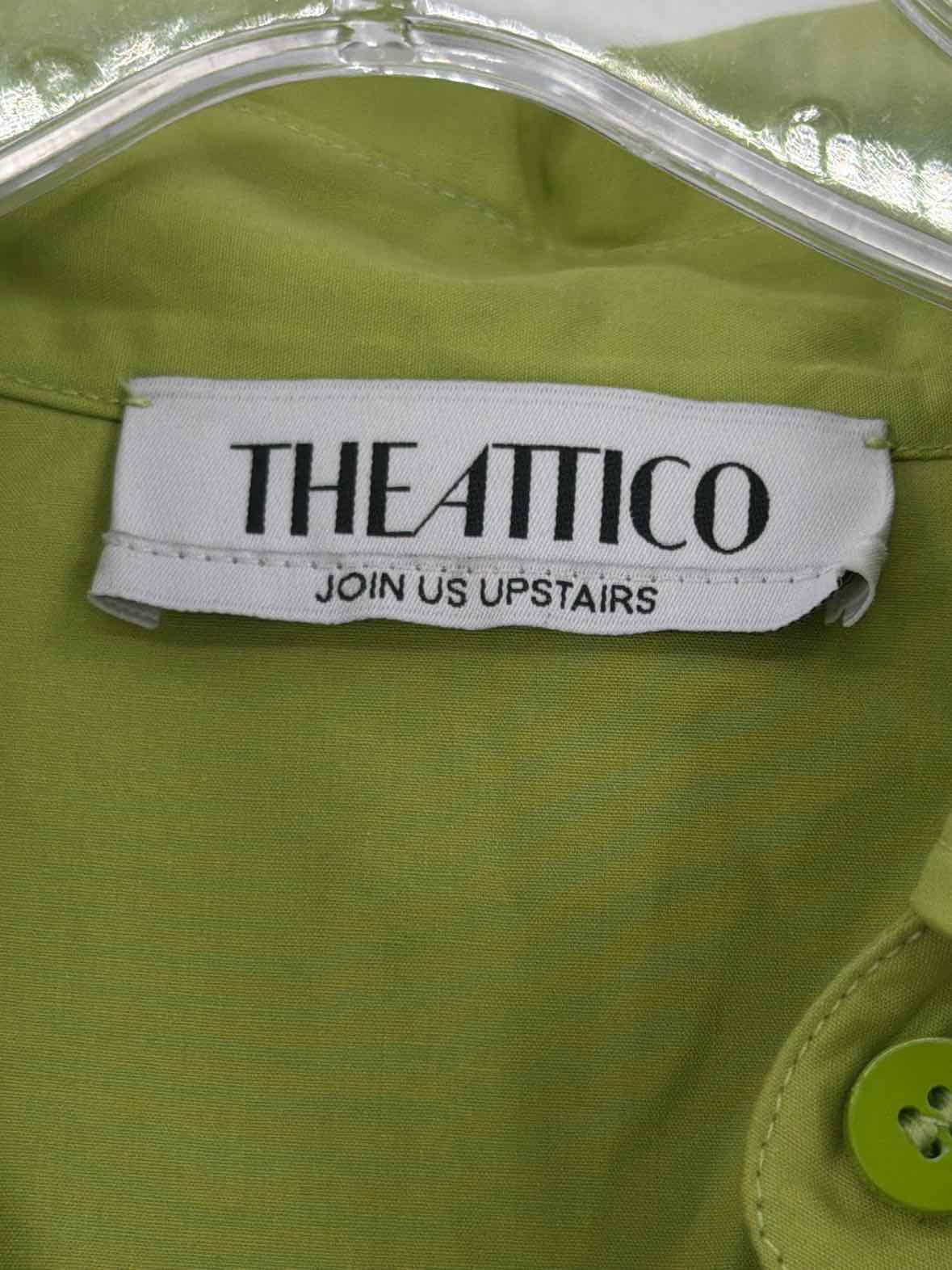 Pre-Owned The attico Green Size 42/8 Short Long Sleeve Dress | True Fashionistas.