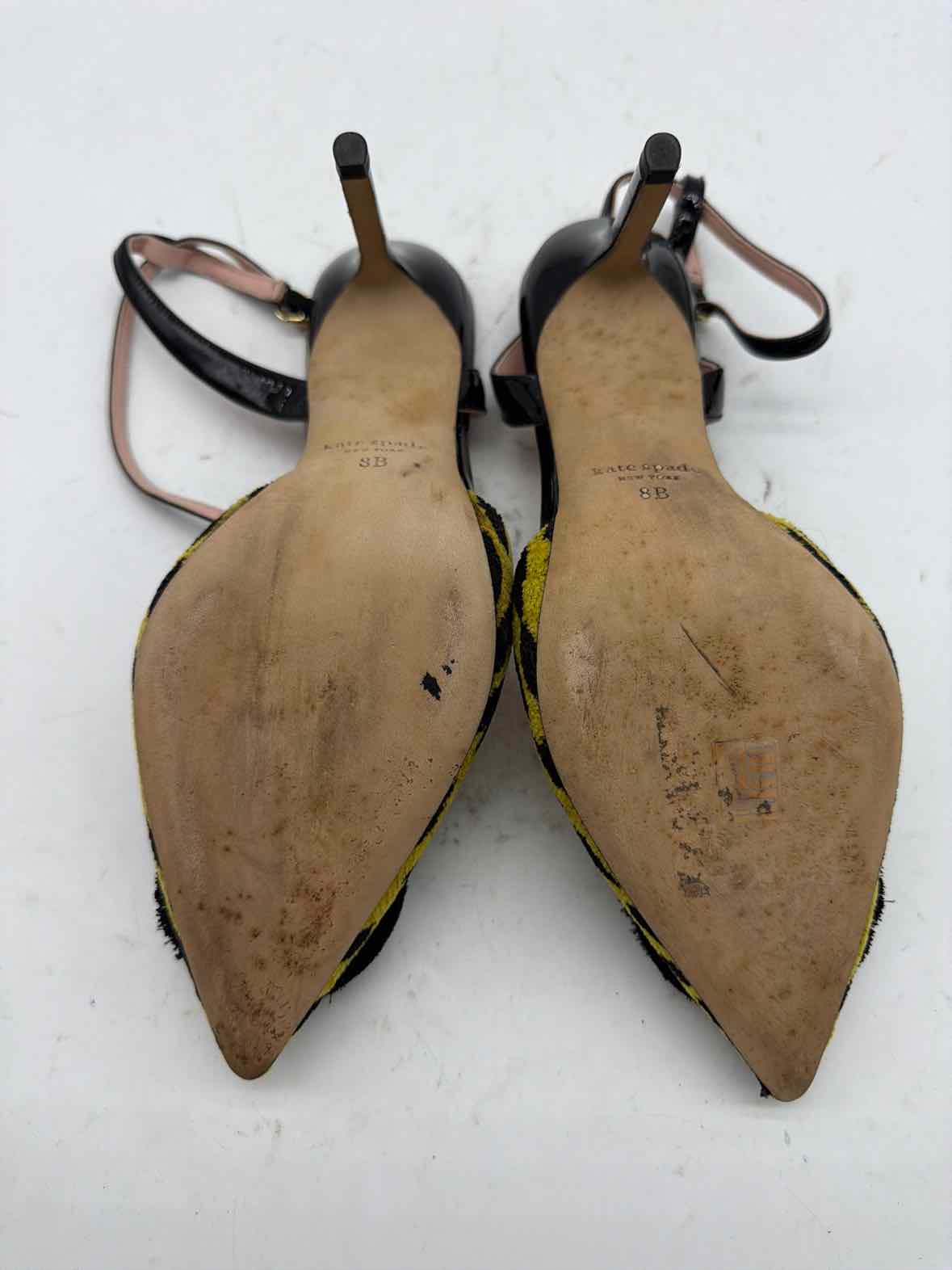 Pre-Owned Kate Spade Yellow Size 8 Ankle Strap Heels | True Fashionistas.