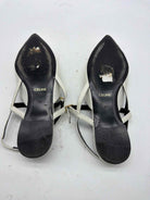 Pre-Owned Celine White Size 9 Slingback Flats | True Fashionistas.