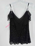 Pre-Owned Papell Black Size Large Beaded Tank Top | True Fashionistas.