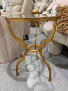 Gold Colored Living Room End Table | True Fashionistas.