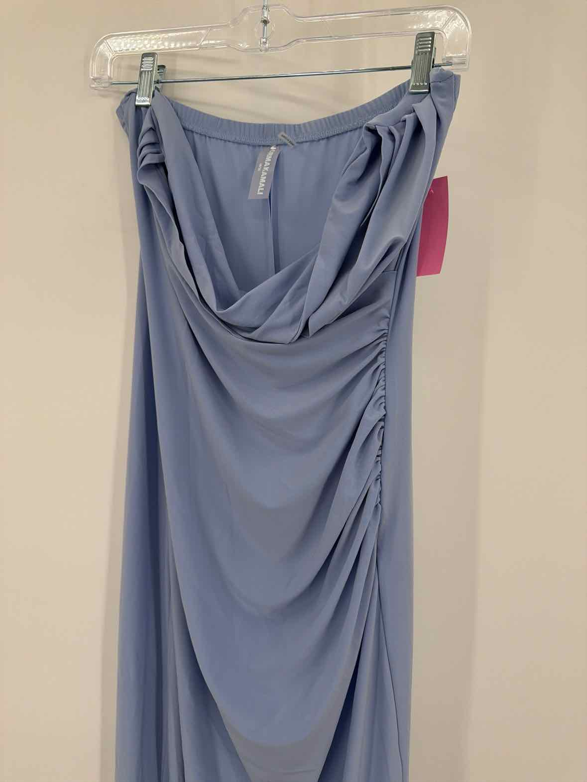 Pre-Owned Norma Kamali Blue Size Medium Long Strapless Dress | True Fashionistas.