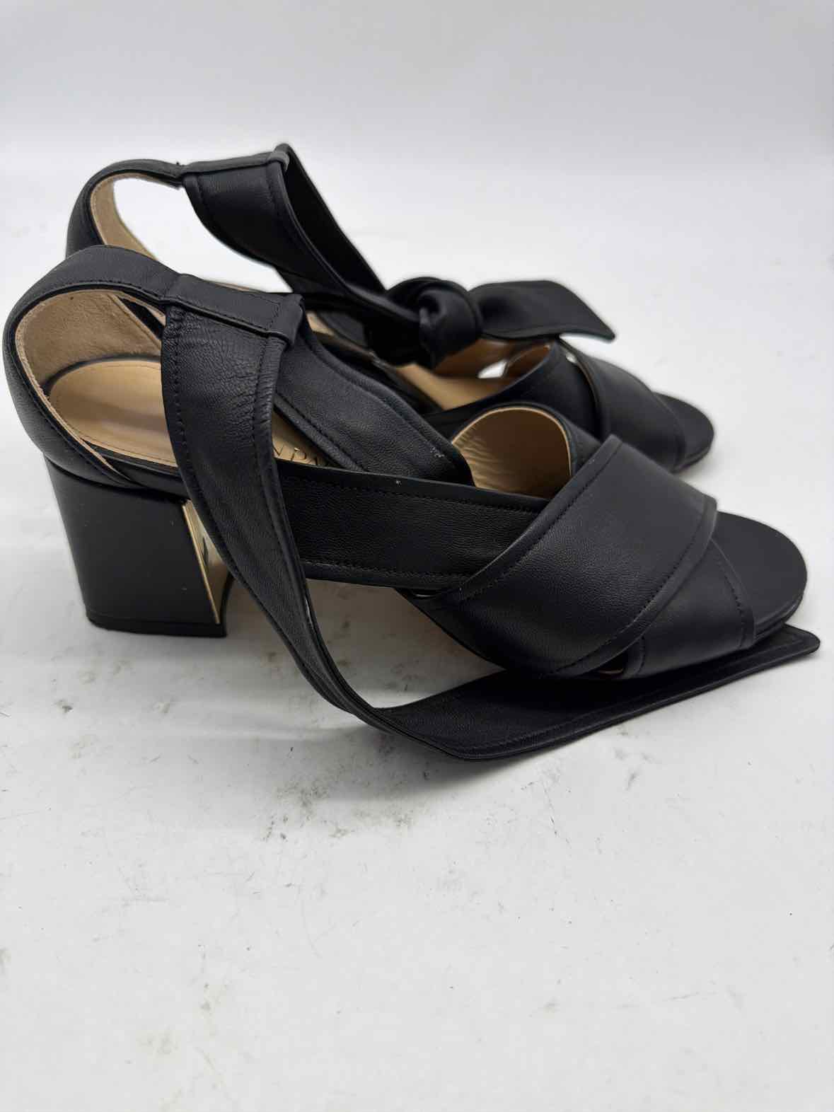 Pre-Owned Marion Parke Black Size 6.5 Strappy Heels | True Fashionistas.
