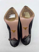 Pre-Owned Prada Purple Size 6.5 Patent Leather Ankle Boot Boots | True Fashionistas.
